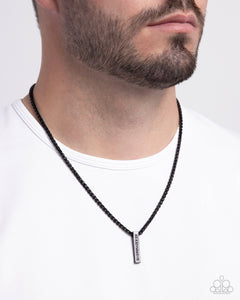 Roman Rebel - Black Men's Necklace - Paparazzi