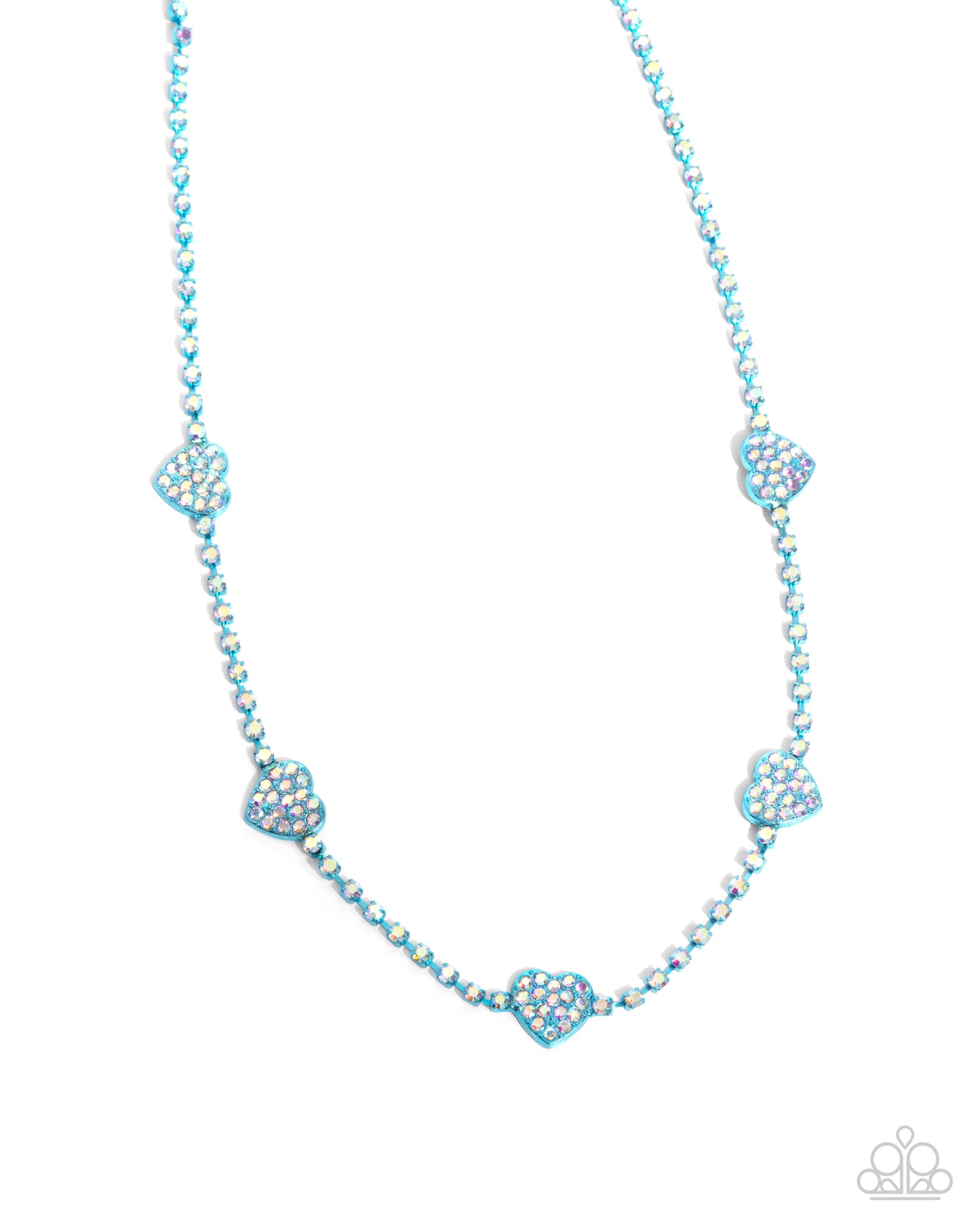 Homecoming Hearts - Blue Necklace - Paparazzi - Dare2bdazzlin N Jewelry