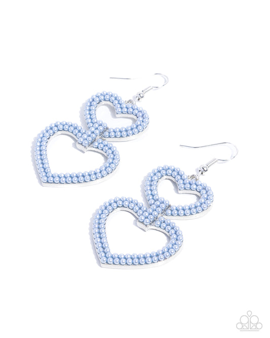 Dedicated Darling - Blue Earring - Paparazzi - Dare2bdazzlin N Jewelry