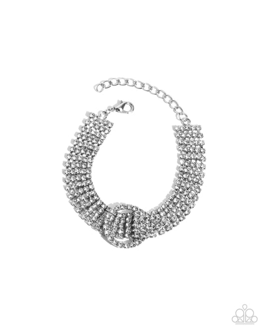 Musings Magic - White Bracelet - Paparazzi - Dare2bdazzlin N Jewelry