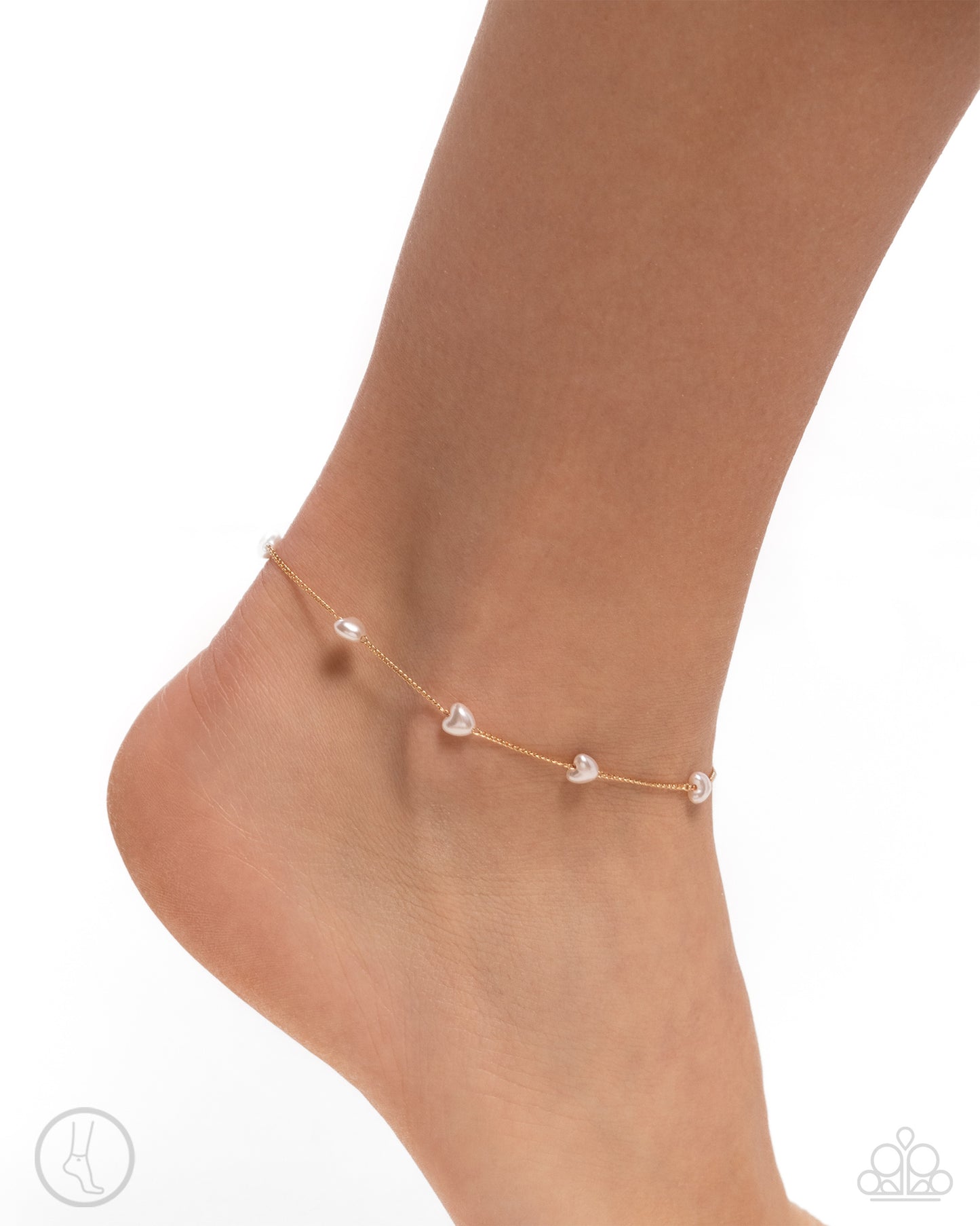 Charming Court - Gold Anklet - Paparazzi - Dare2bdazzlin N Jewelry