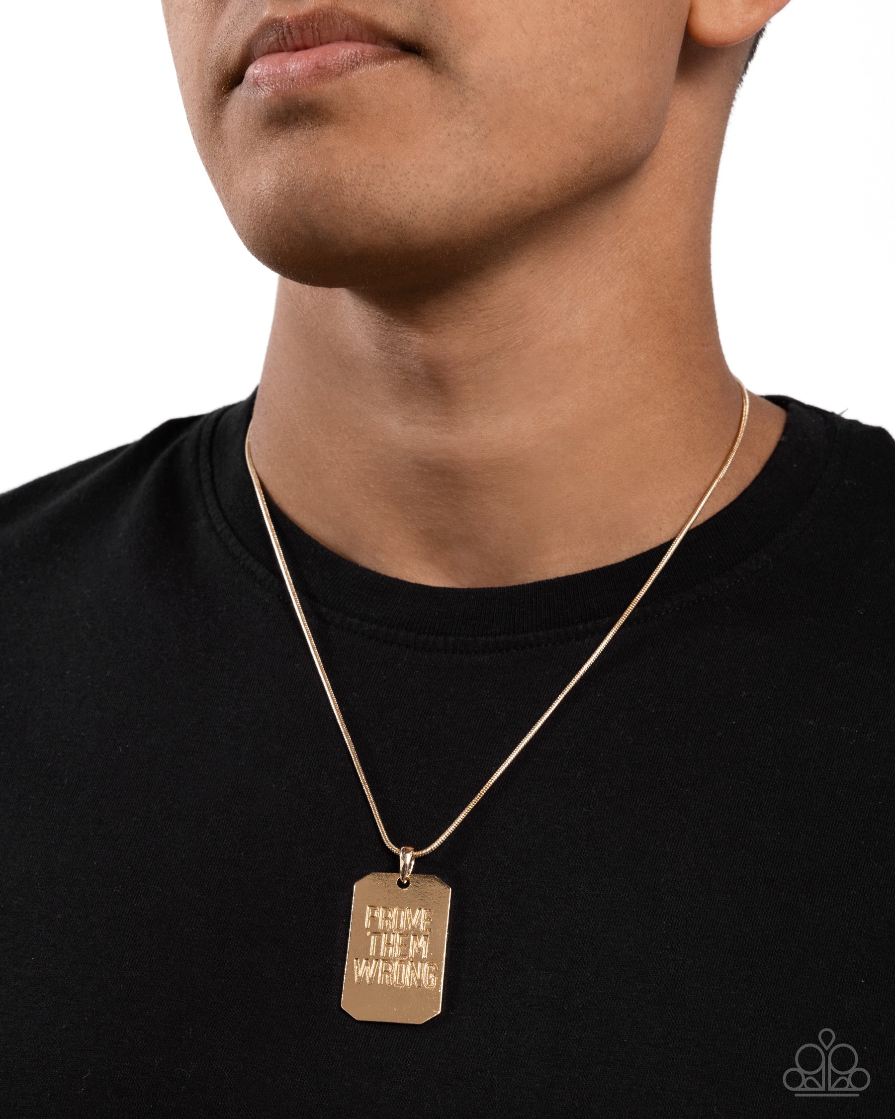 Prove Them Wrong - Gold Necklace - Paparazzi - Dare2bdazzlin N Jewelry