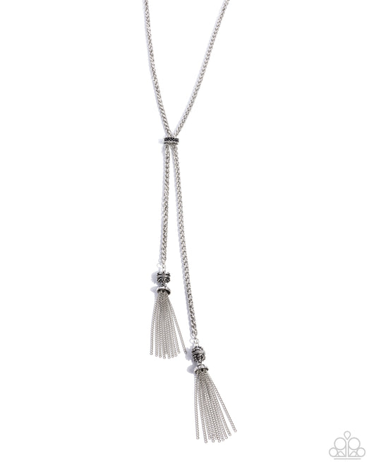 Tassel Transit - Black Necklace - Paparazzi - Dare2bdazzlin N Jewelry