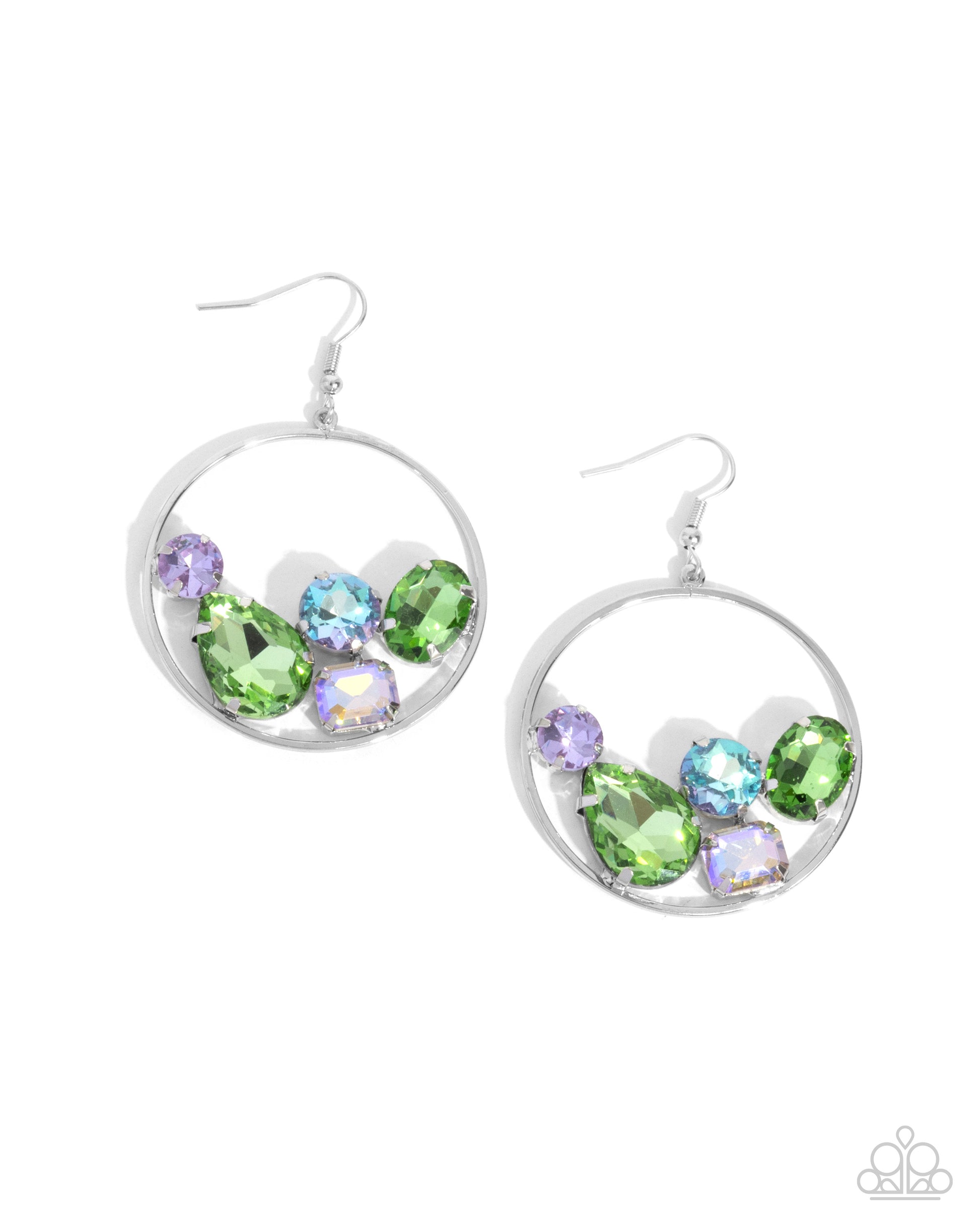Treasure Timbre - Green Earring - Paparazzi - Dare2bdazzlin N Jewelry