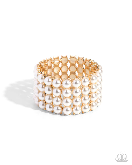 OmbrÃ© Overture - Gold Bracelet - Paparazzi - Dare2bdazzlin N Jewelry
