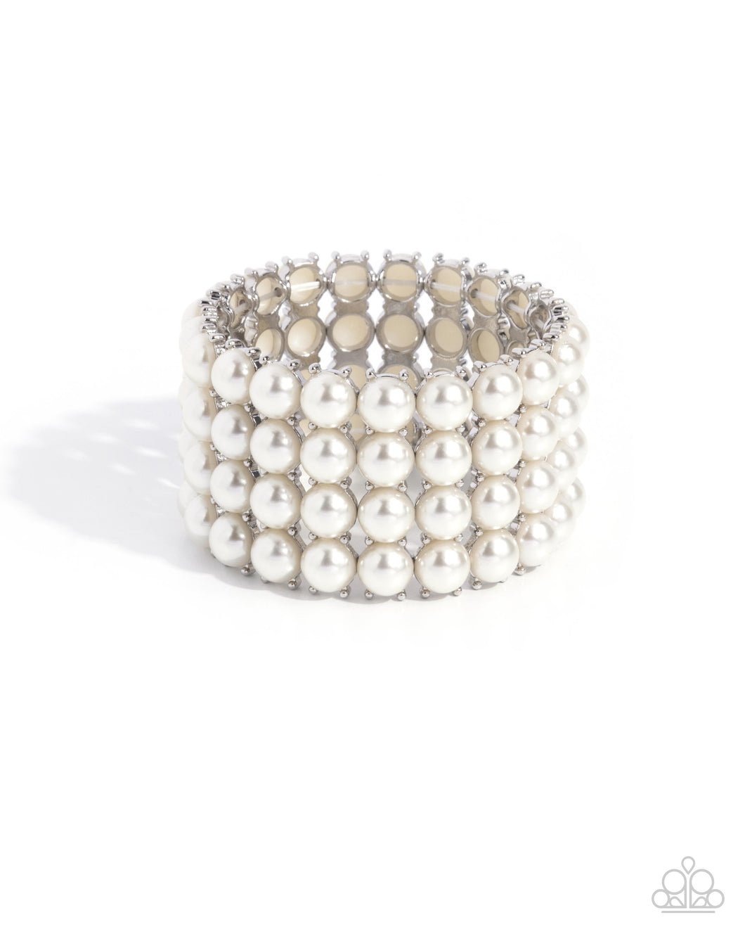 OmbrÃ© Overture - White Bracelet - Paparazzi