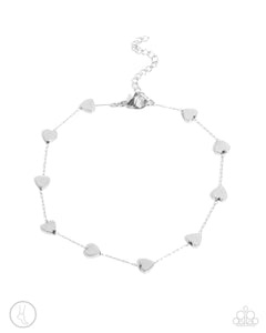 Catch My Breath - Silver Anklet - Paparazzi