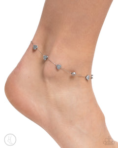 Catch My Breath - Silver Anklet - Paparazzi