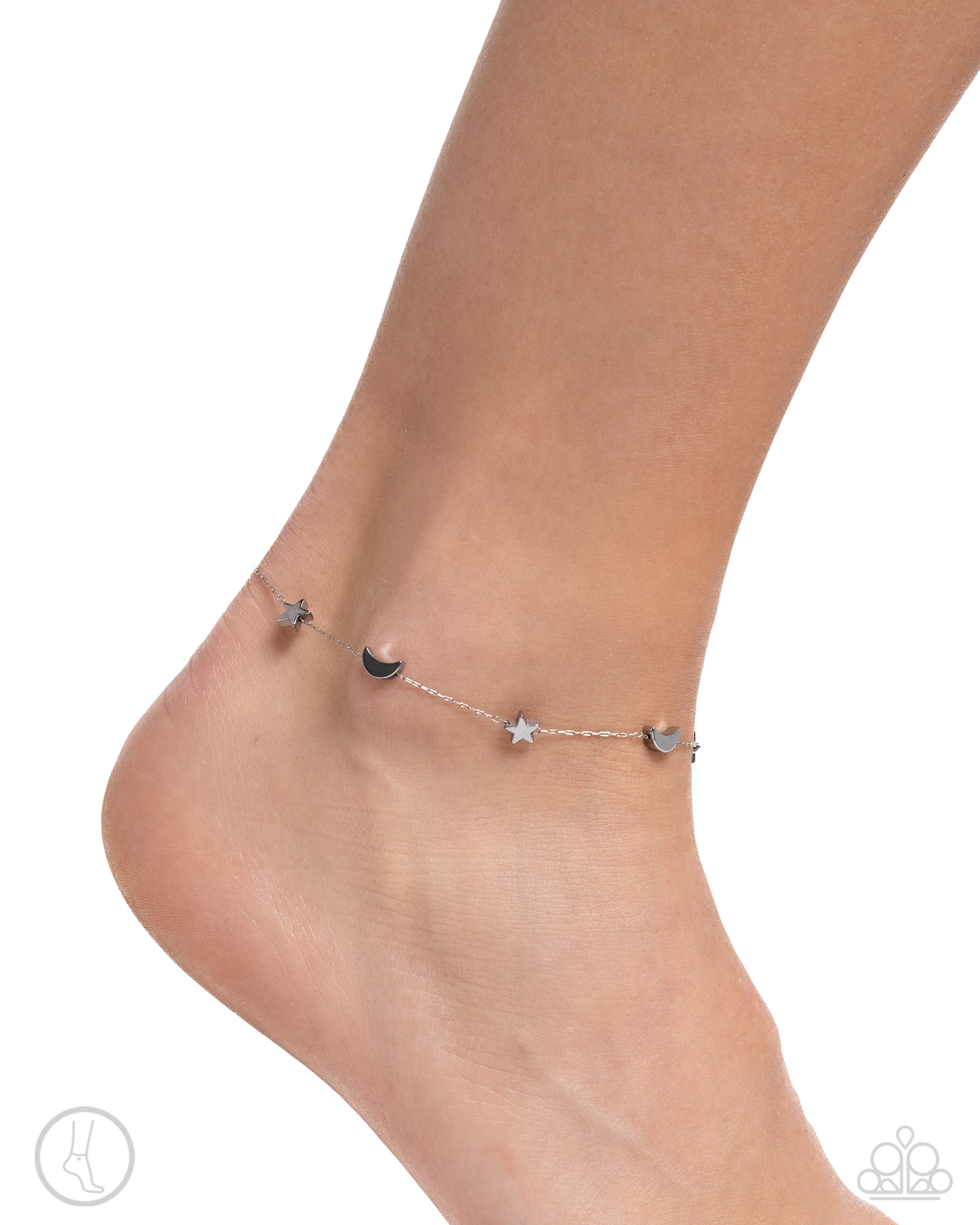 Cosmic Craze - Silver Anklet - Paparazzi - Dare2bdazzlin N Jewelry