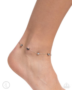 Cosmic Craze - Silver Anklet - Paparazzi