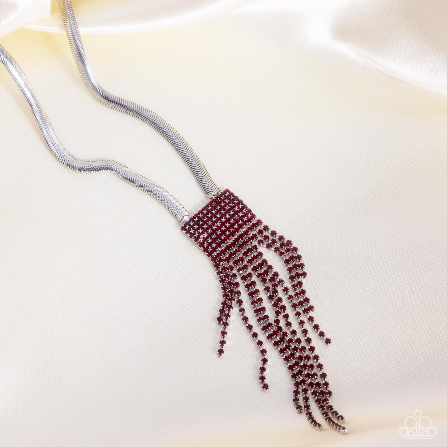 Straighten Up - Red Necklace - Paparazzi - Dare2bdazzlin N Jewelry