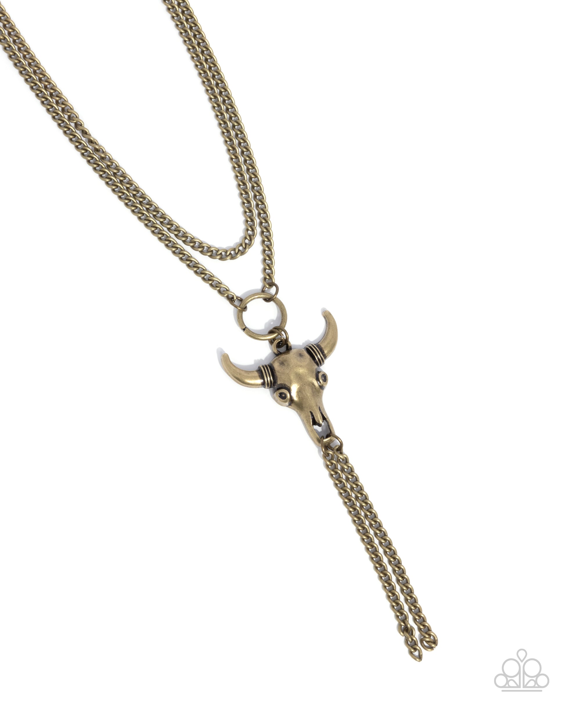 Layered Longhorn - Brass Necklace - Paparazzi - Dare2bdazzlin N Jewelry