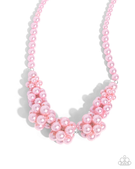 Austen Adornment - Pink Necklace - Paparazzi - Dare2bdazzlin N Jewelry