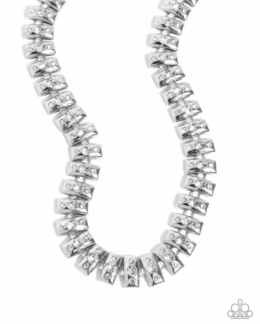 Officially Opulent - White Necklace - Paparazzi - Dare2bdazzlin N Jewelry