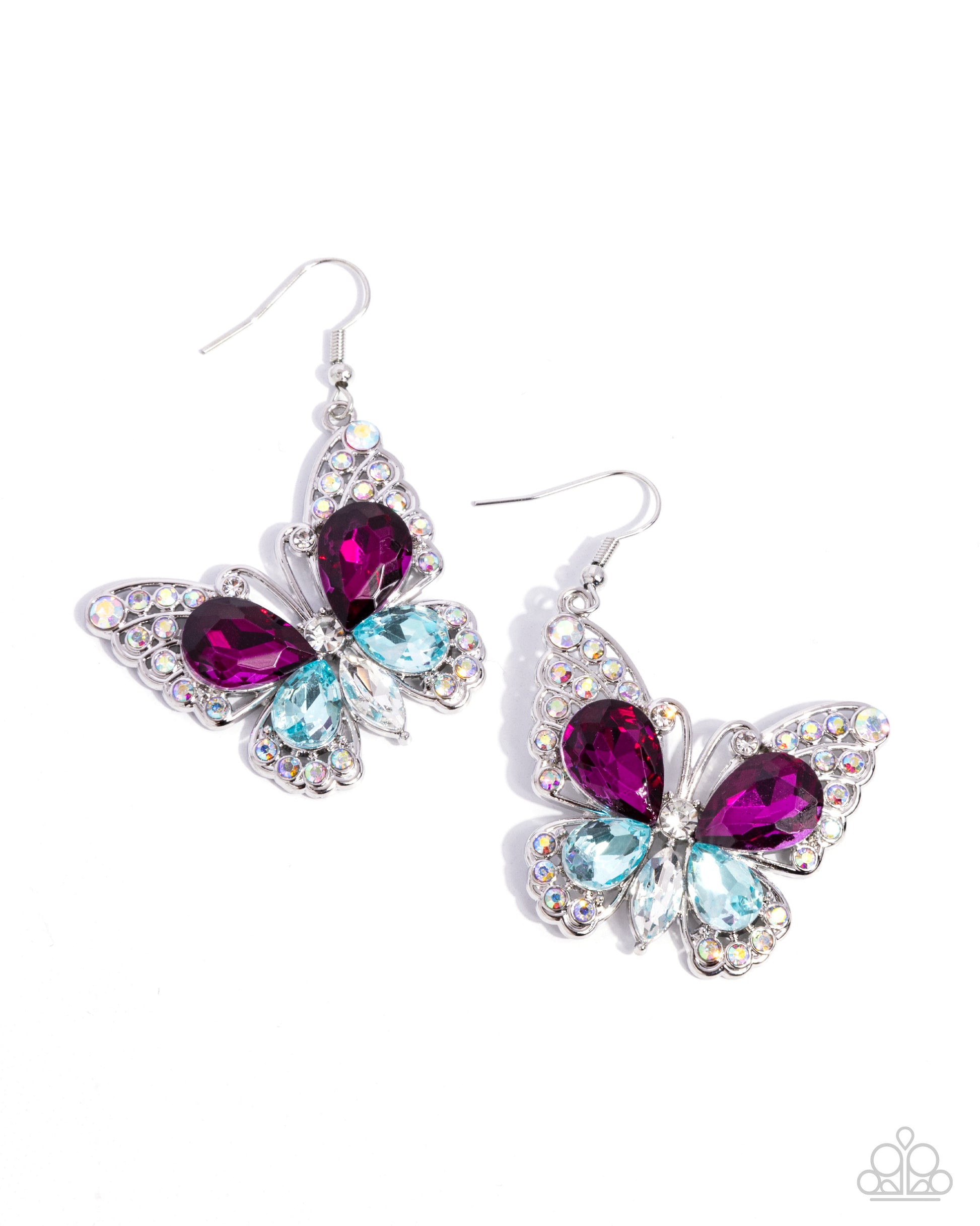 Teardrop Takeoff - Multi Earring - Paparazzi - Dare2bdazzlin N Jewelry