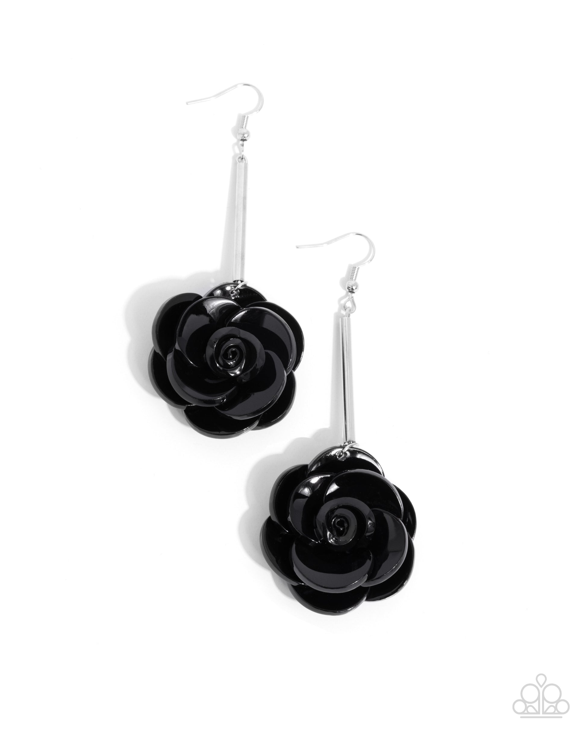 Saccharine Sprig - Black Earring - Paparazzi - Dare2bdazzlin N Jewelry