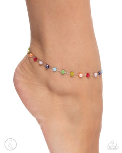 Colorful Candy - Multi Anklet - Paparazzi