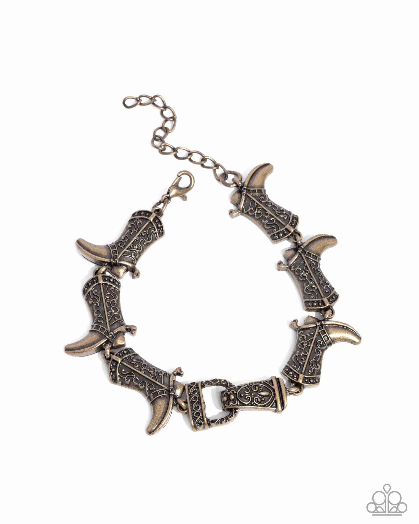 Candid Cowboy - Brass Bracelet - Paparazzi - Dare2bdazzlin N Jewelry