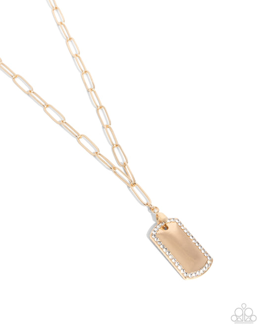 Simple Street - Gold Necklace - Paparazzi - Dare2bdazzlin N Jewelry