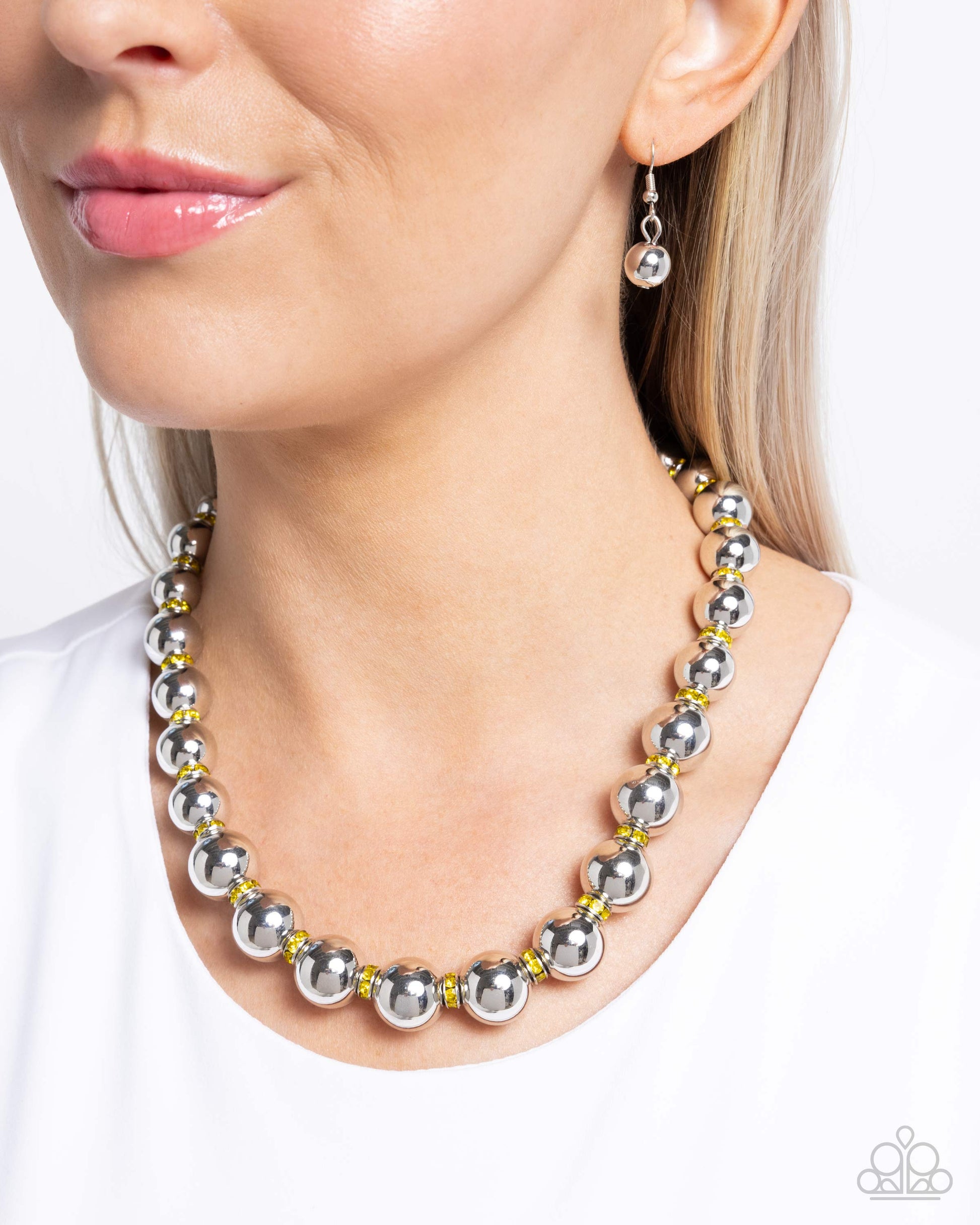 Color Closeness - Yellow Necklace - Paparazzi - Dare2bdazzlin N Jewelry