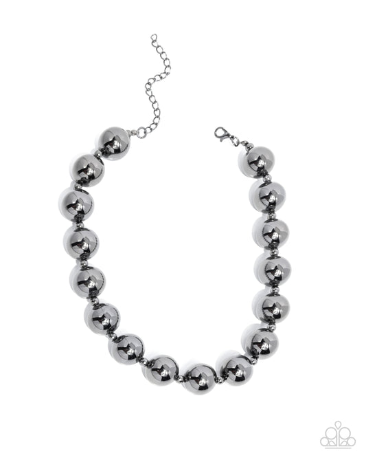 Flattery Will Get You Everywhere - Black Necklace - Paparazzi - Dare2bdazzlin N Jewelry