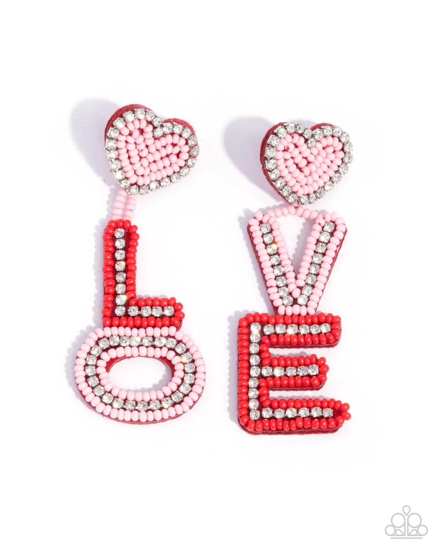 Visible Valentines - Multi Post Earring - Paparazzi - Dare2bdazzlin N Jewelry