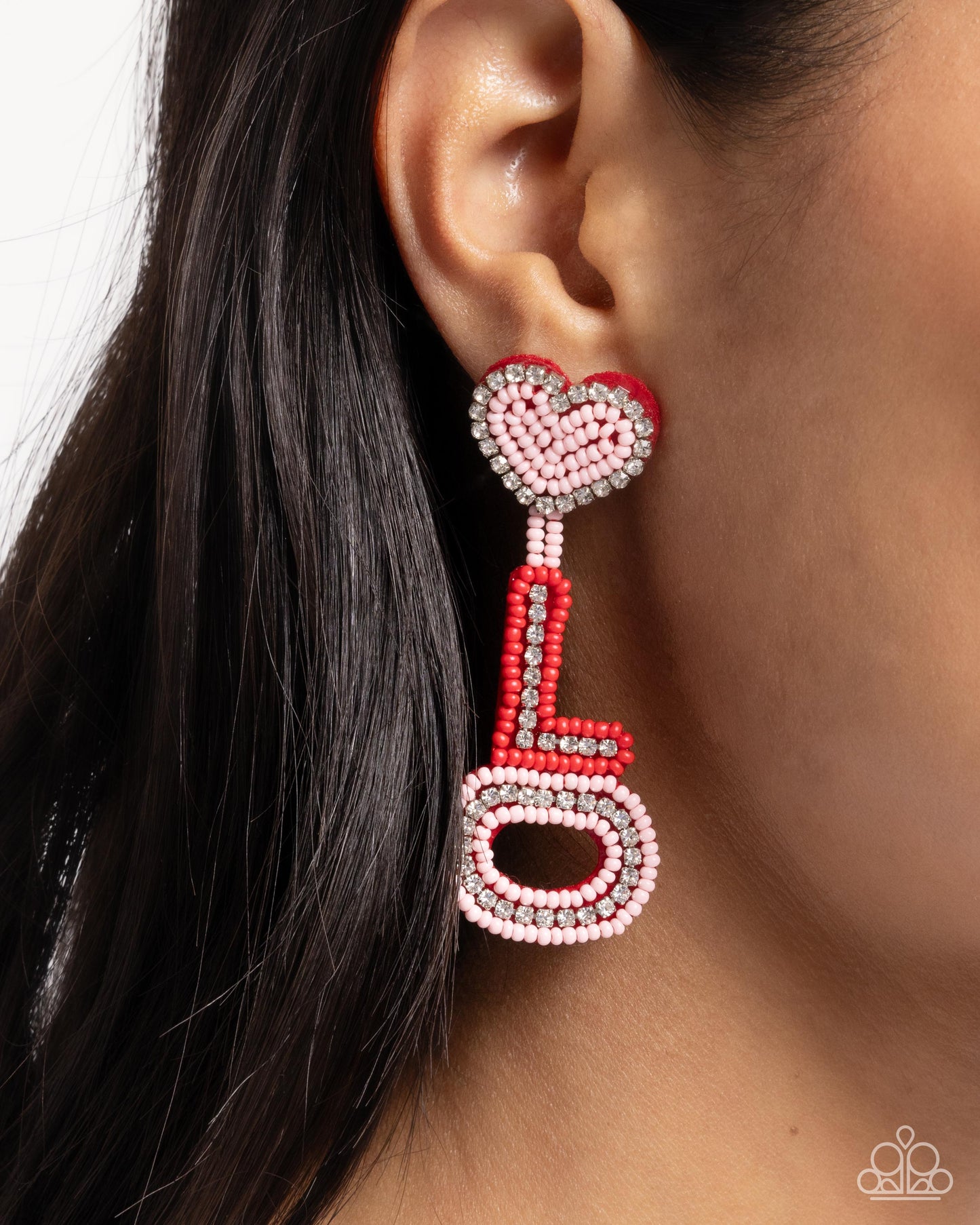 Visible Valentines - Multi Post Earring - Paparazzi - Dare2bdazzlin N Jewelry