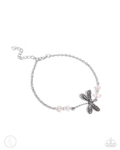 Load image into Gallery viewer, Dragonfly Dawn - Pink Anklet - Paparazzi
