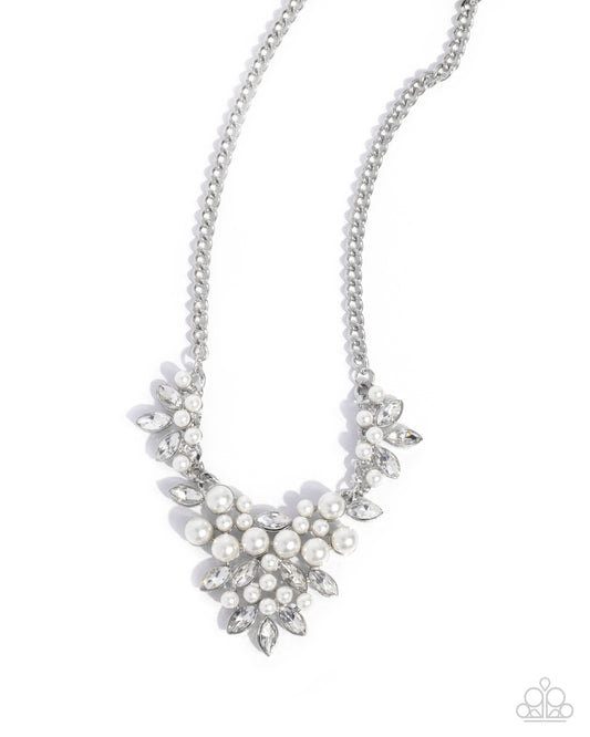 Fresh Facets - White Necklace - Paparazzi - Dare2bdazzlin N Jewelry