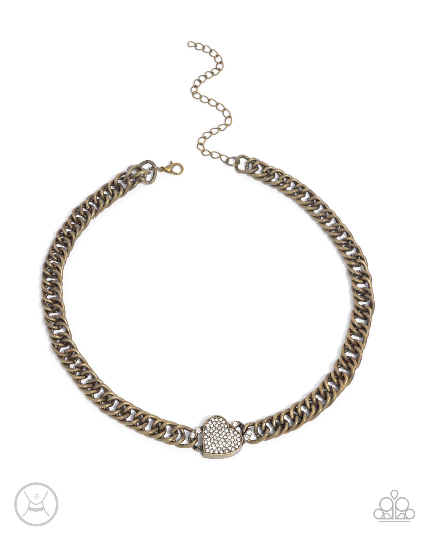 Endearing Edge - Brass Choker - Paparazzi - Dare2bdazzlin N Jewelry