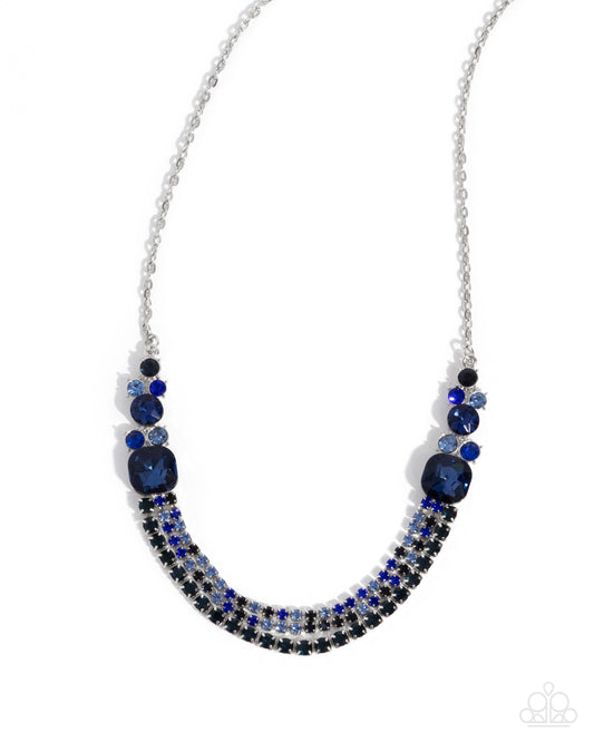 Relaxed Refinement - Blue Necklace - Paparazzi - Dare2bdazzlin N Jewelry