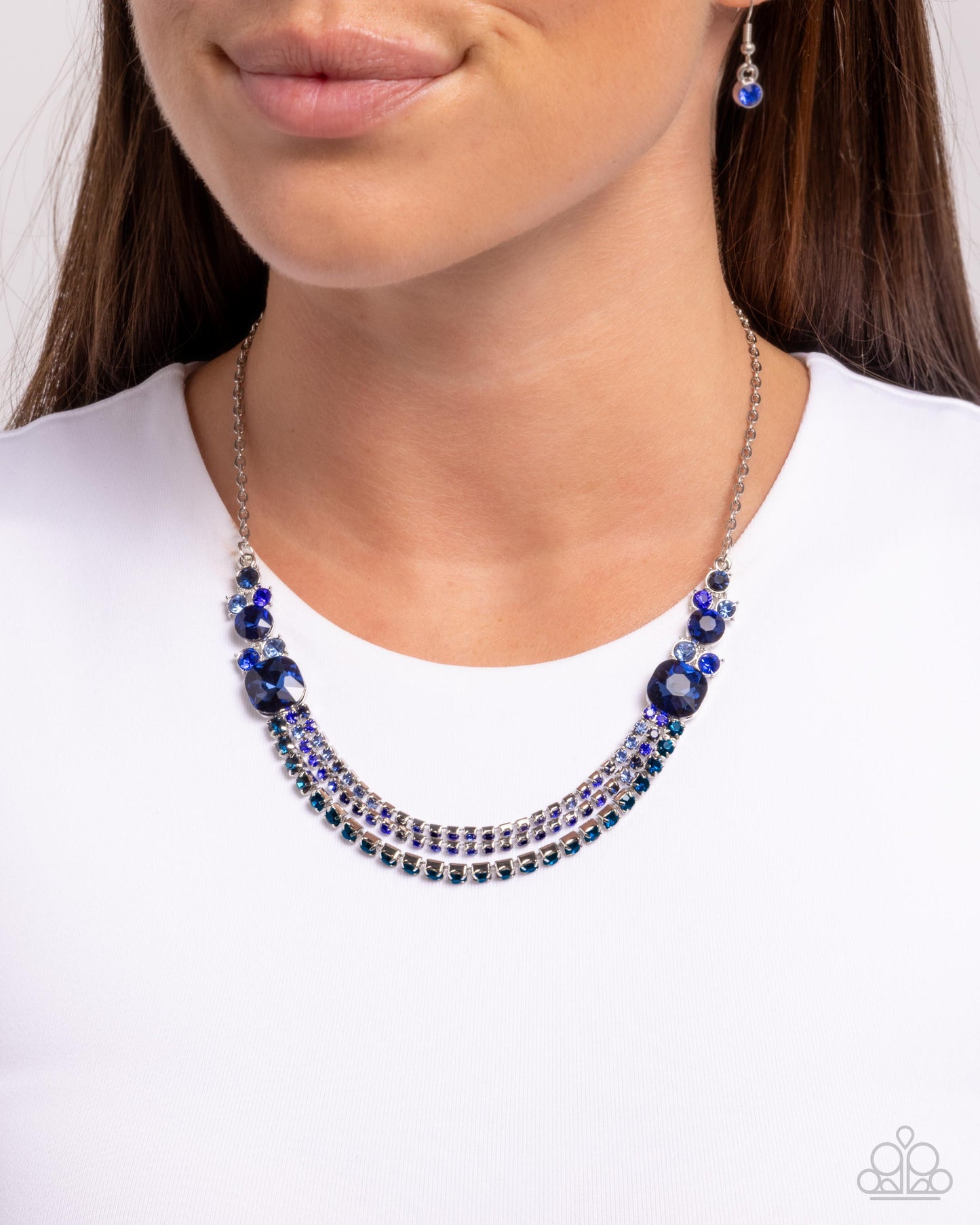 Relaxed Refinement - Blue Necklace - Paparazzi - Dare2bdazzlin N Jewelry