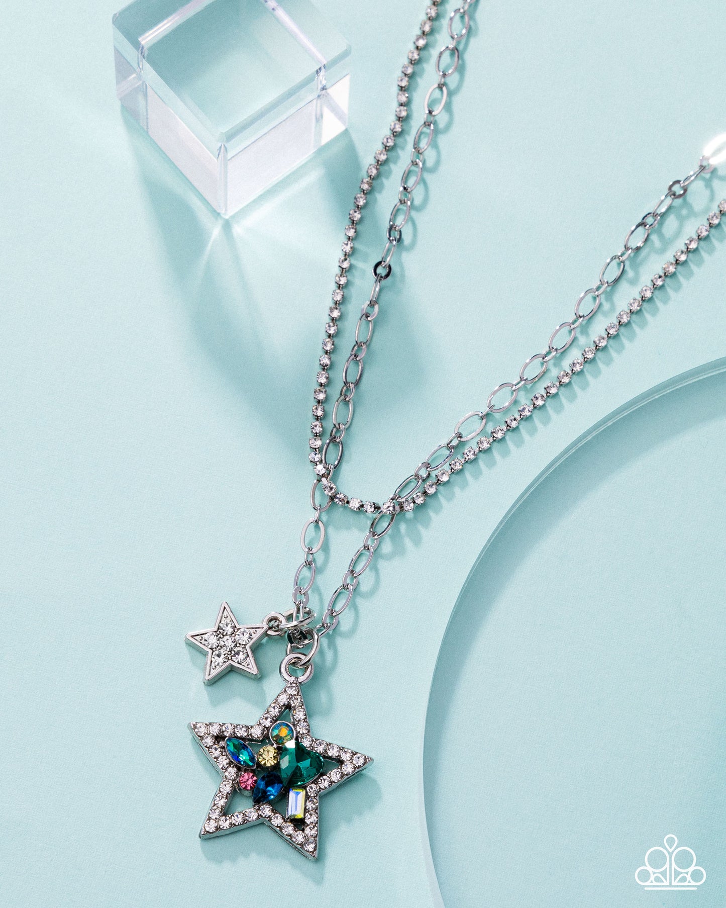 Stackable Stars - Green Necklace - Paparazzi - Dare2bdazzlin N Jewelry