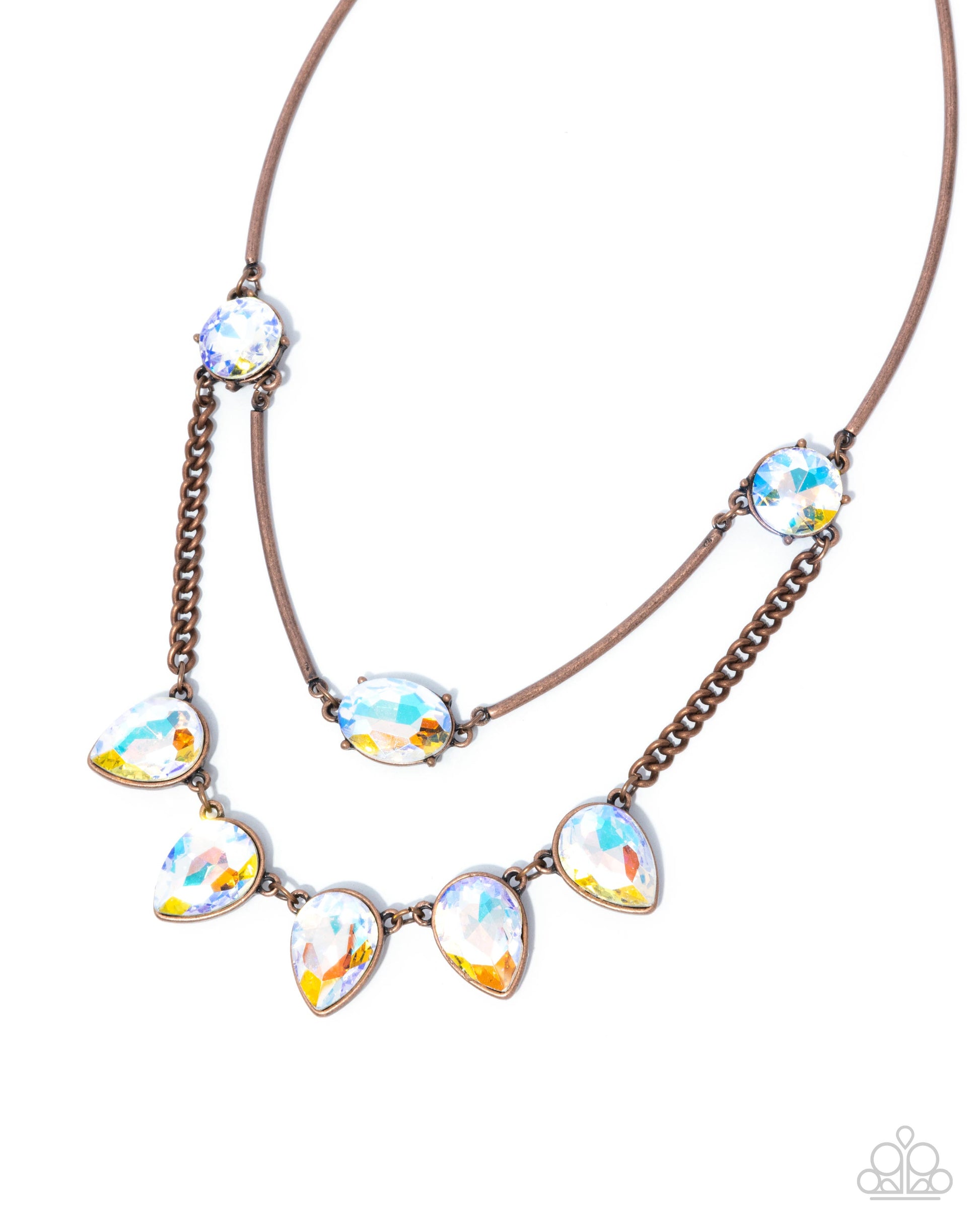 Confident Cascade - Copper Necklace - Paparazzi - Dare2bdazzlin N Jewelry