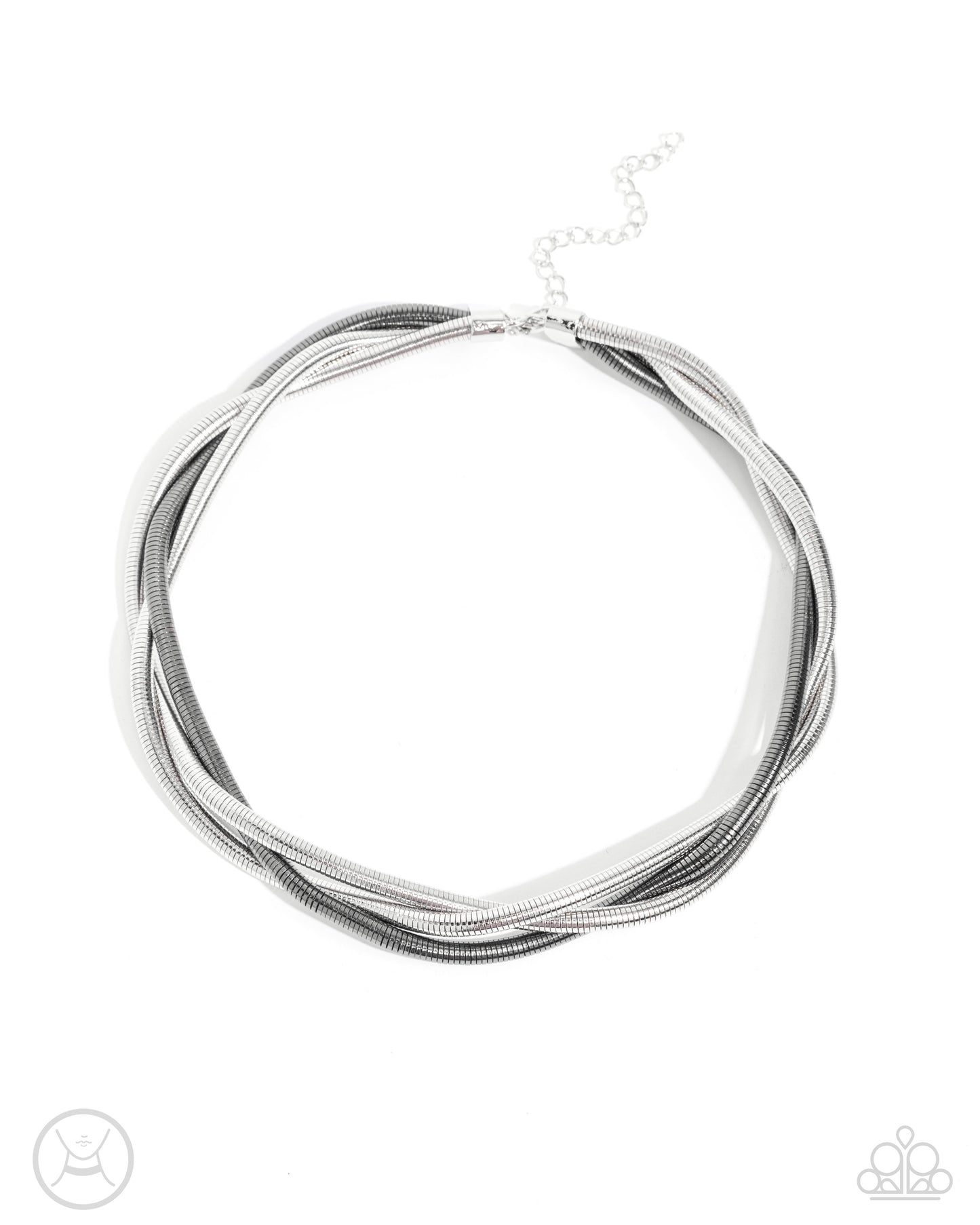 Sleek Splendor - Silver Necklace - Paparazzi - Dare2bdazzlin N Jewelry
