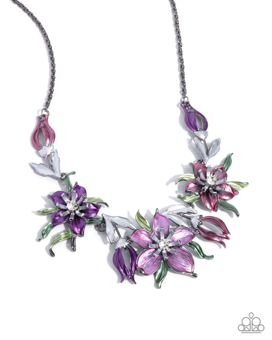 Floral Protocol - Multi Necklace - Paparazzi - Dare2bdazzlin N Jewelry
