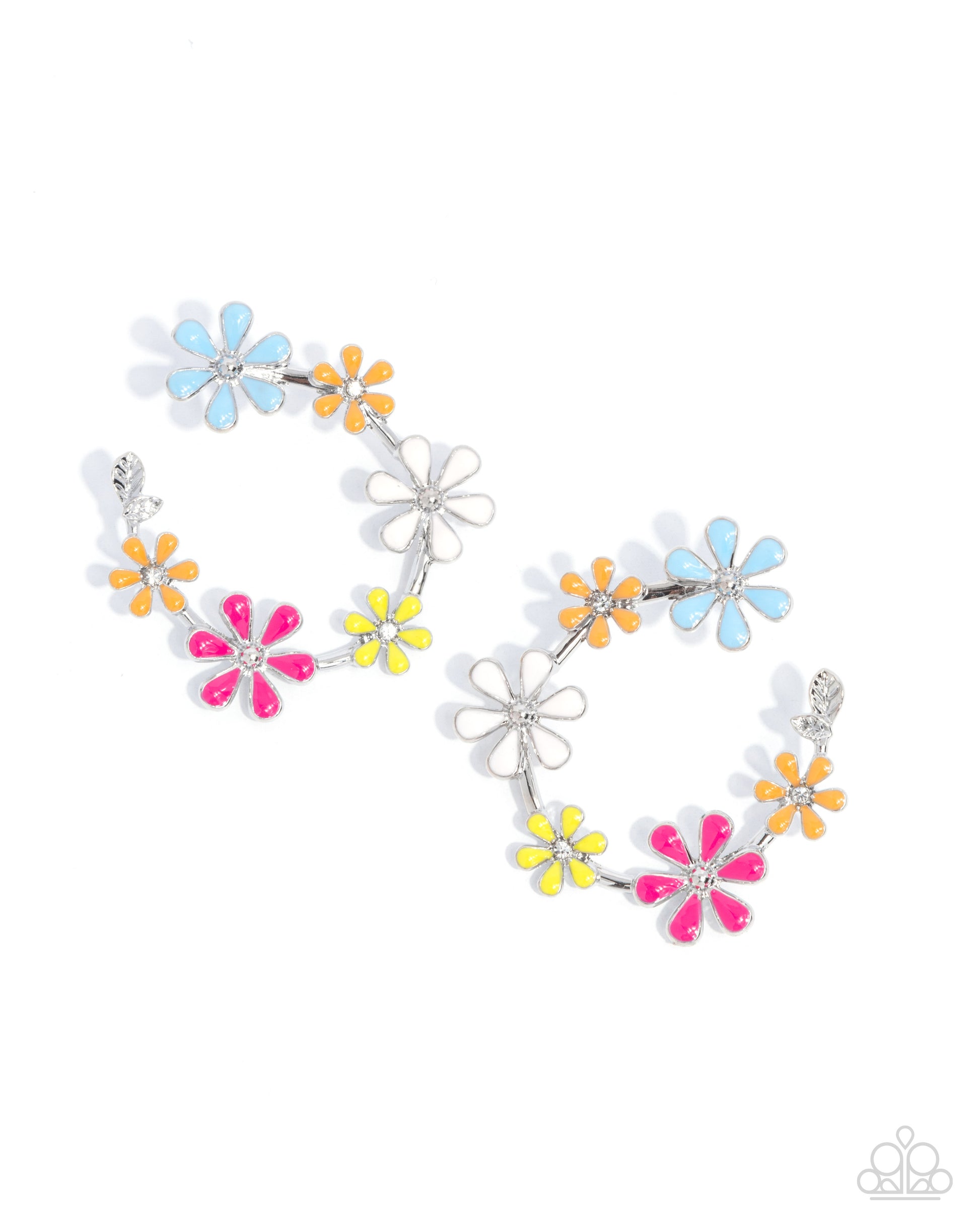 Wreathed Welcome - Multi Post Earring - Paparazzi - Dare2bdazzlin N Jewelry