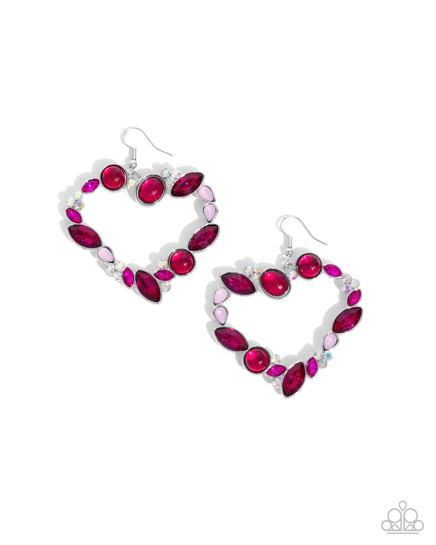 Heart Hierarchy - Pink Earring - Paparazzi - Dare2bdazzlin N Jewelry