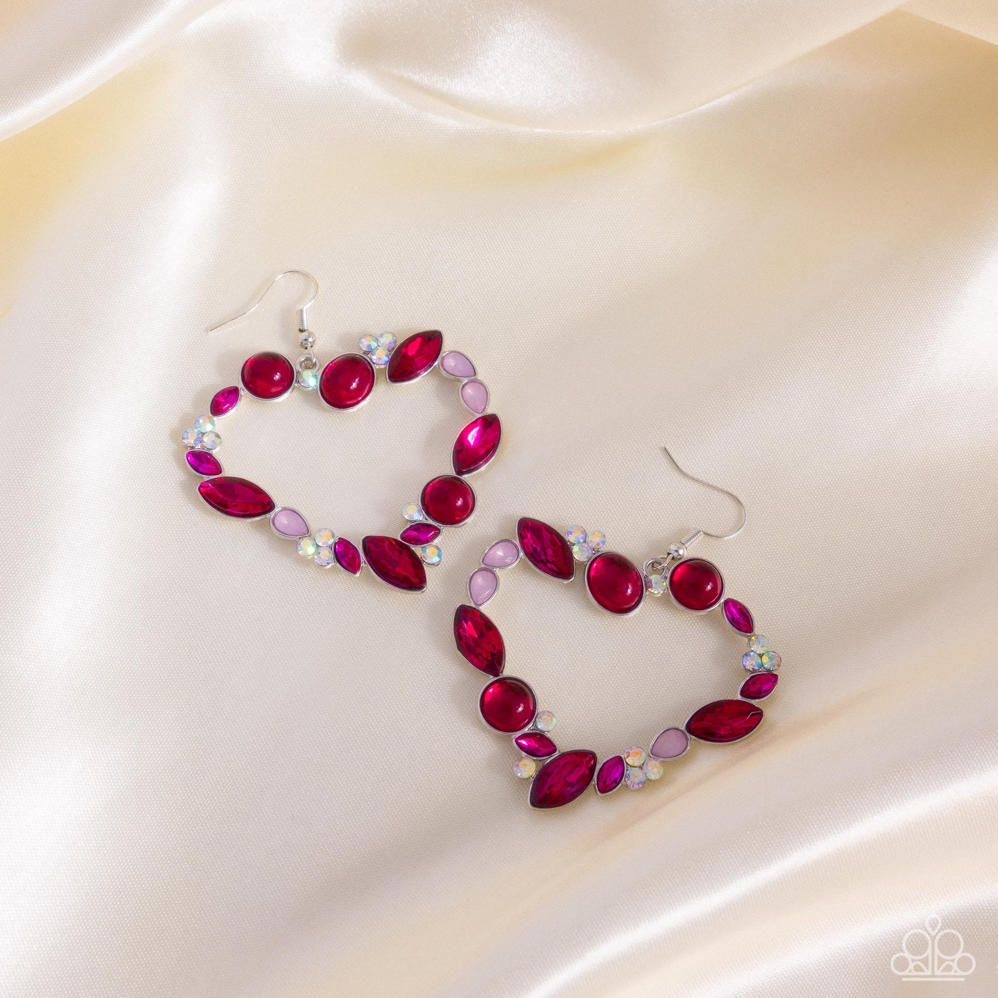 Heart Hierarchy - Pink Earring - Paparazzi - Dare2bdazzlin N Jewelry