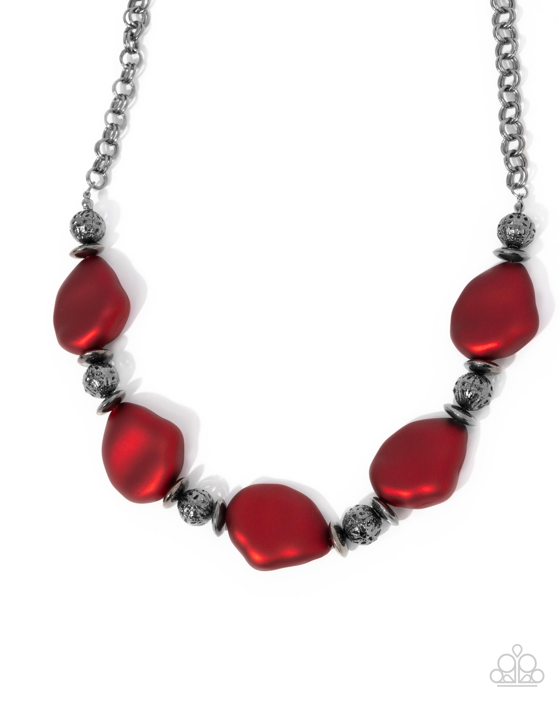 Refulgent Reformation - Red Necklace - Paparazzi - Dare2bdazzlin N Jewelry
