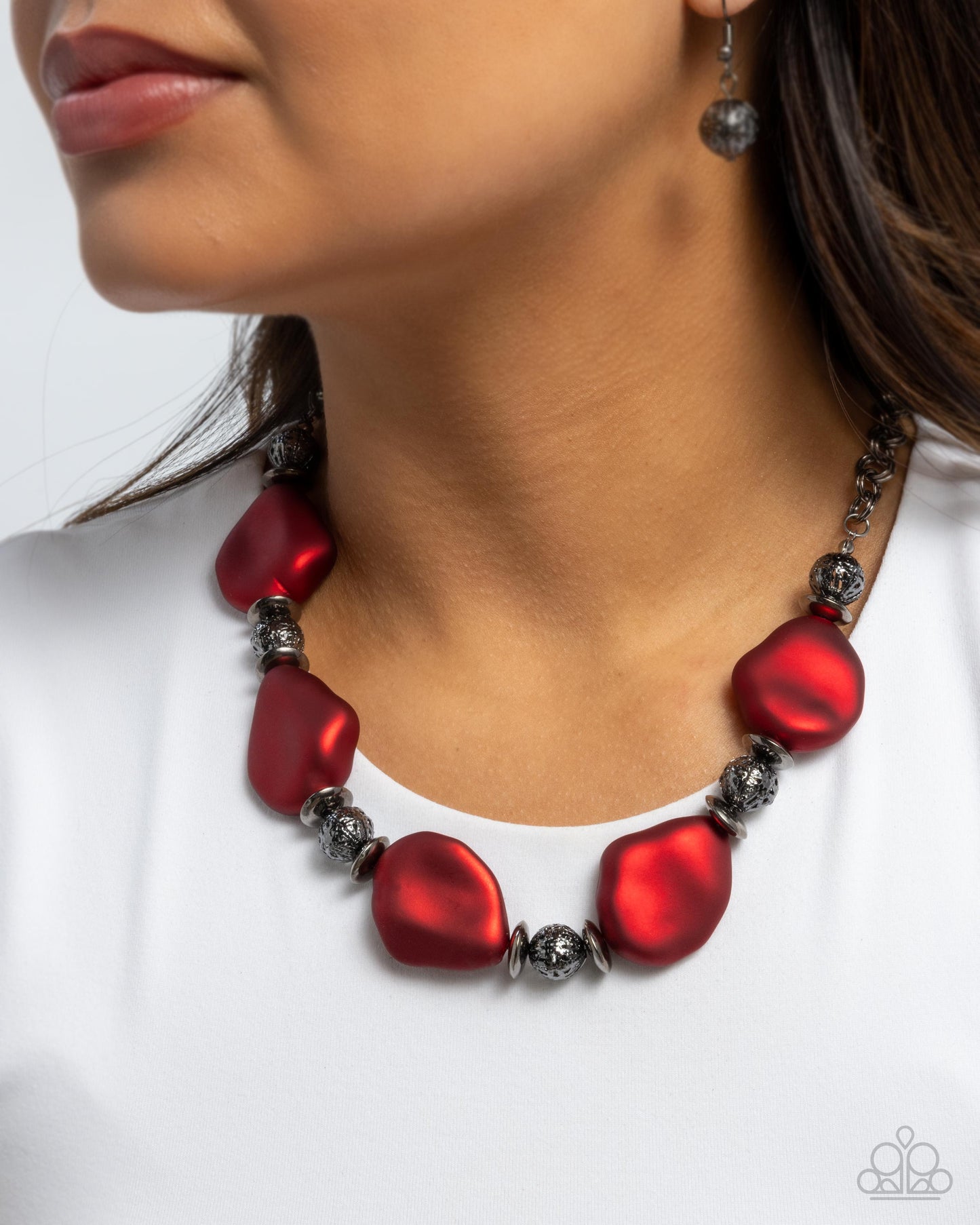 Refulgent Reformation - Red Necklace - Paparazzi - Dare2bdazzlin N Jewelry