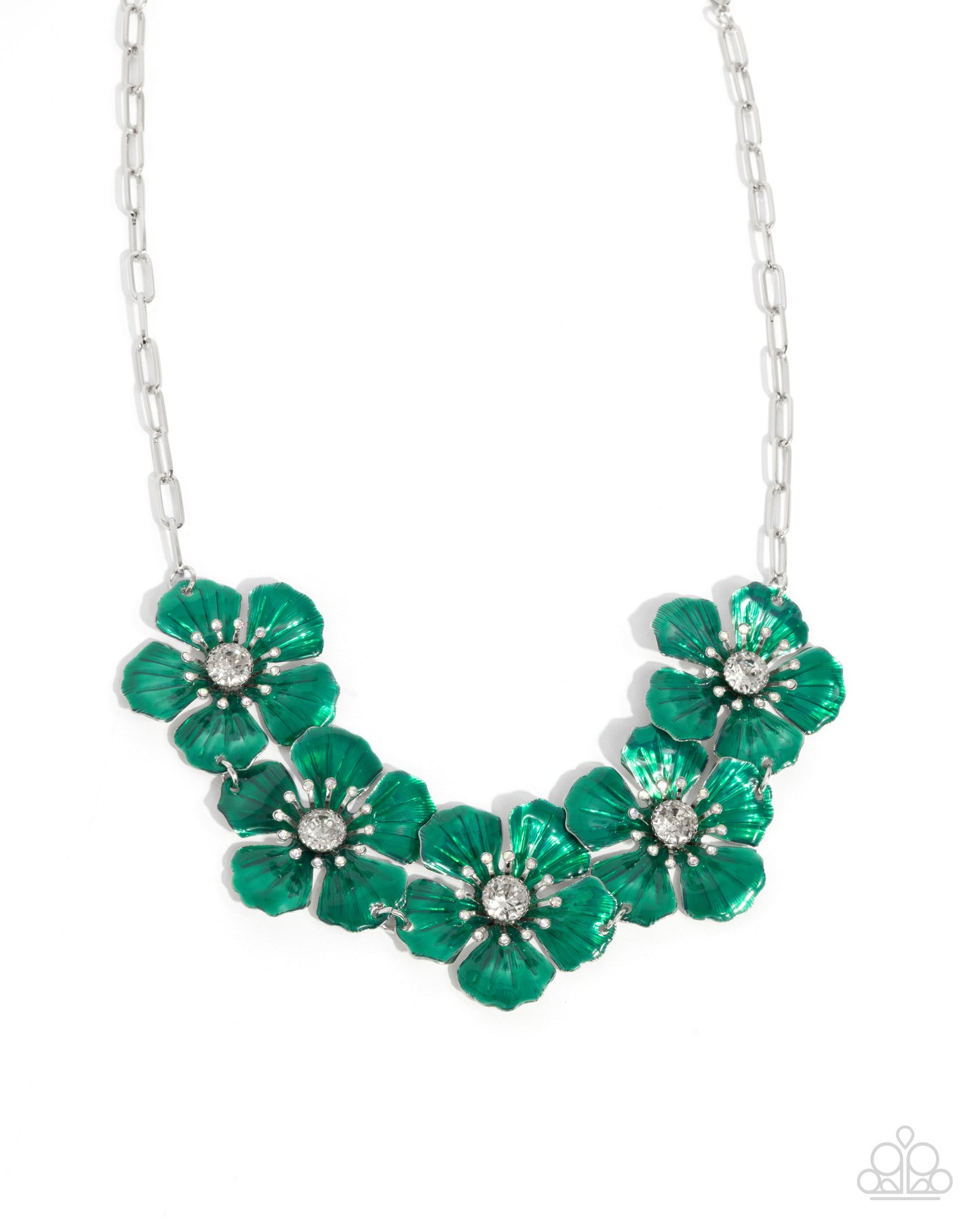 Eternal Efflorescence - Green Necklace - Paparazzi - Dare2bdazzlin N Jewelry