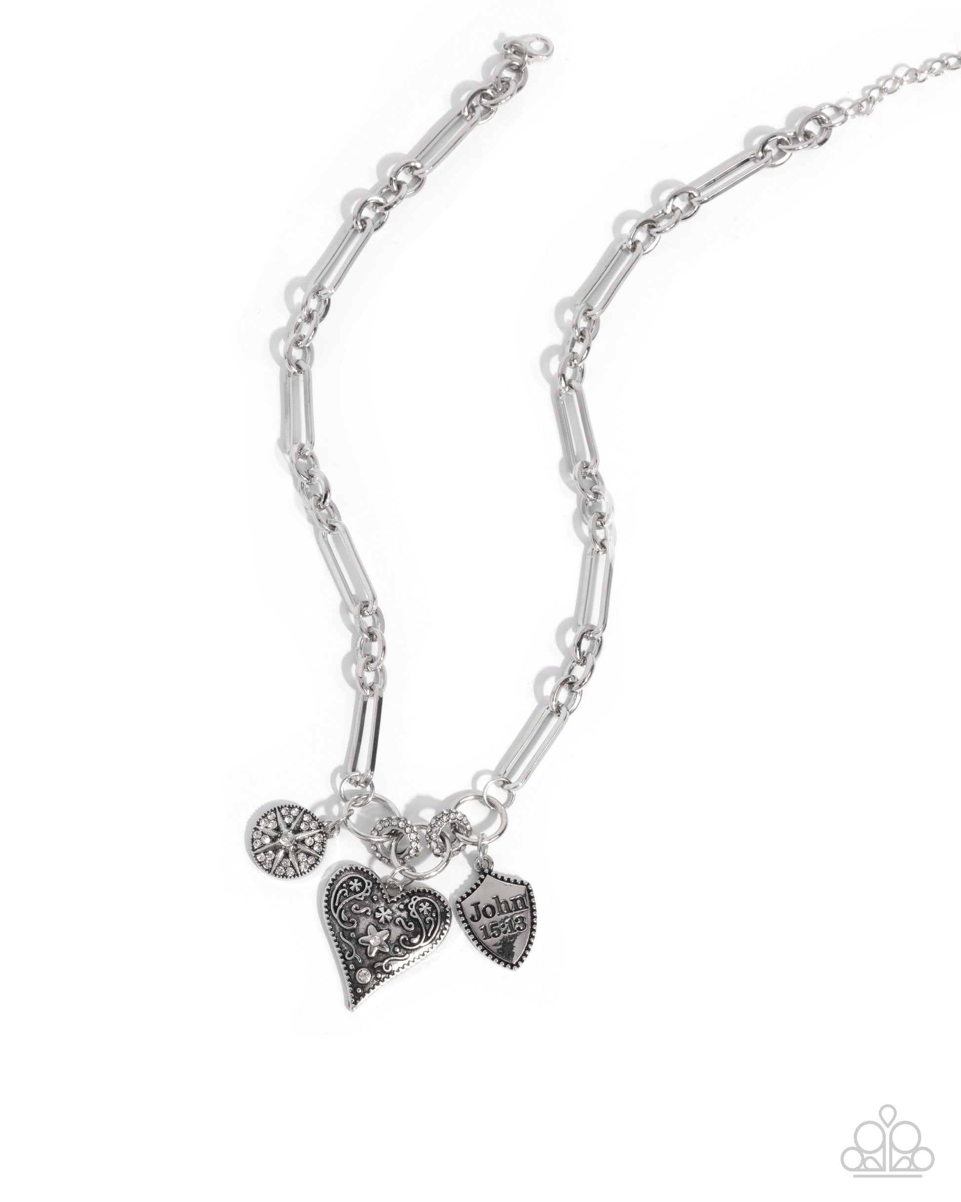 Greater Love - White Necklace - Paparazzi - Dare2bdazzlin N Jewelry