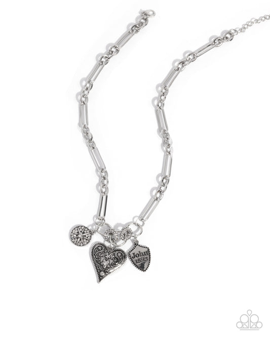 Greater Love - White Necklace - Paparazzi - Dare2bdazzlin N Jewelry