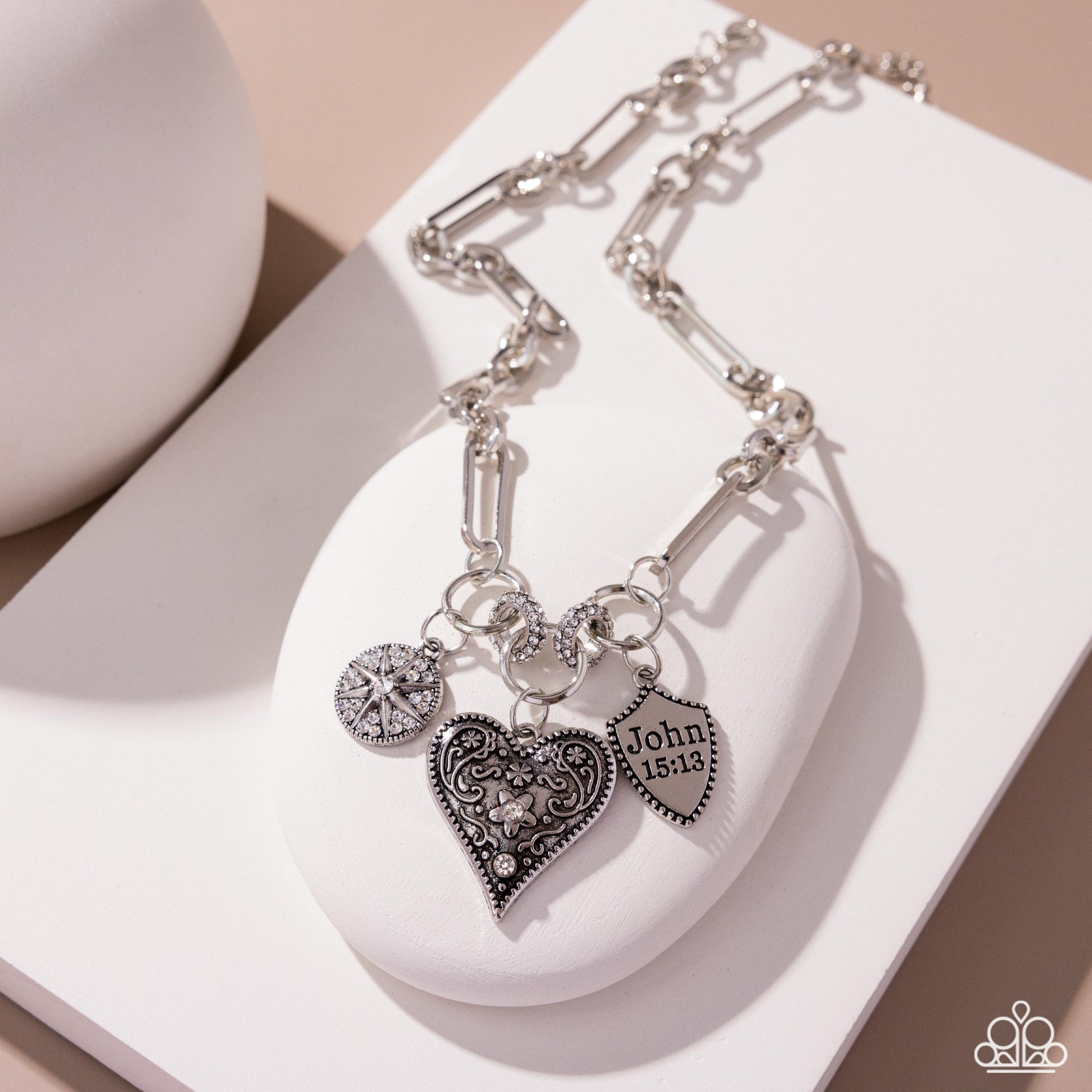 Greater Love - White Necklace - Paparazzi - Dare2bdazzlin N Jewelry