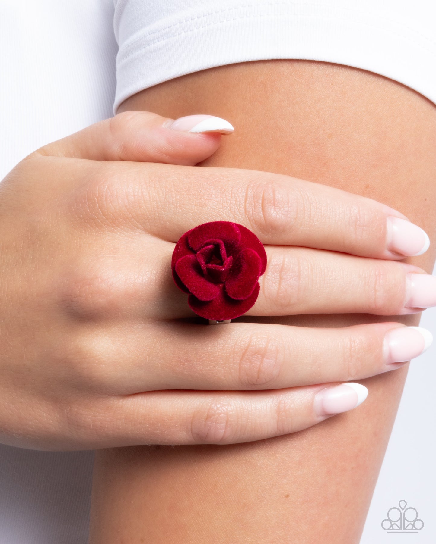 Relaxed Rosette - Red Ring - Dare2bdazzlin N Jewelry
