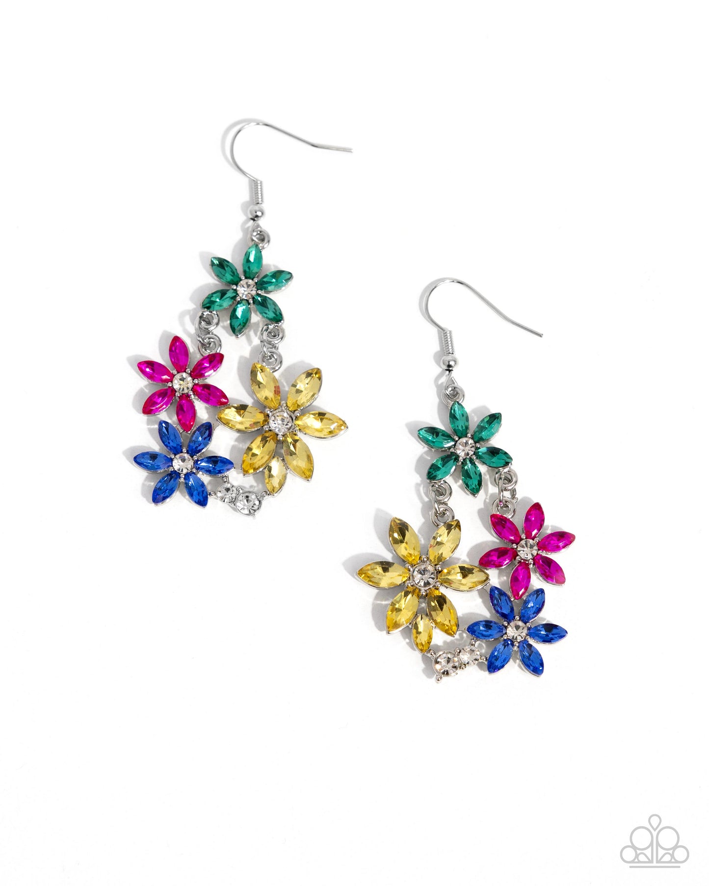 Floral Founder - Multi Earring - Paparazzi - Dare2bdazzlin N Jewelry