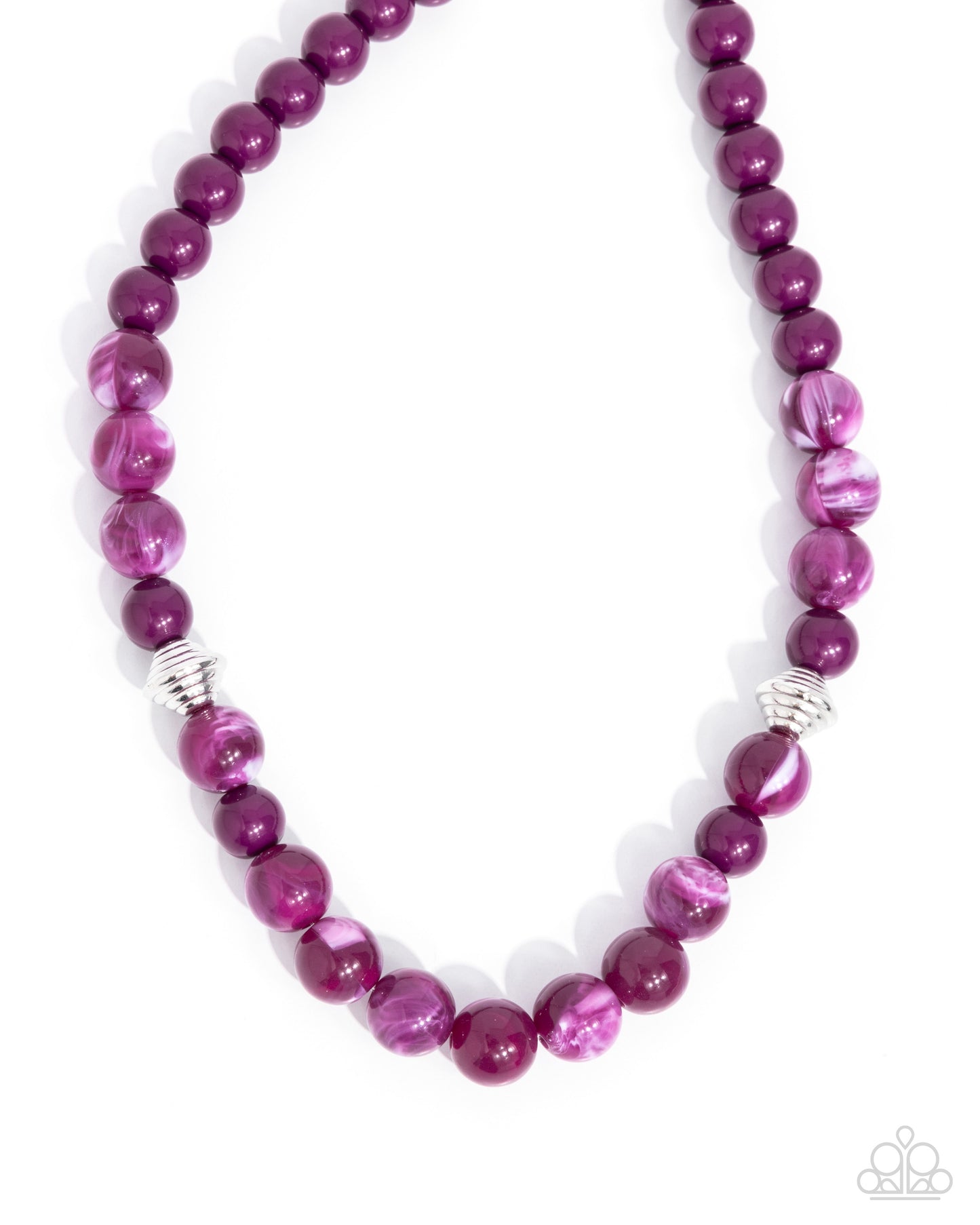 Showroom Swirl - Purple Necklace - Paparazzi - Dare2bdazzlin N Jewelry