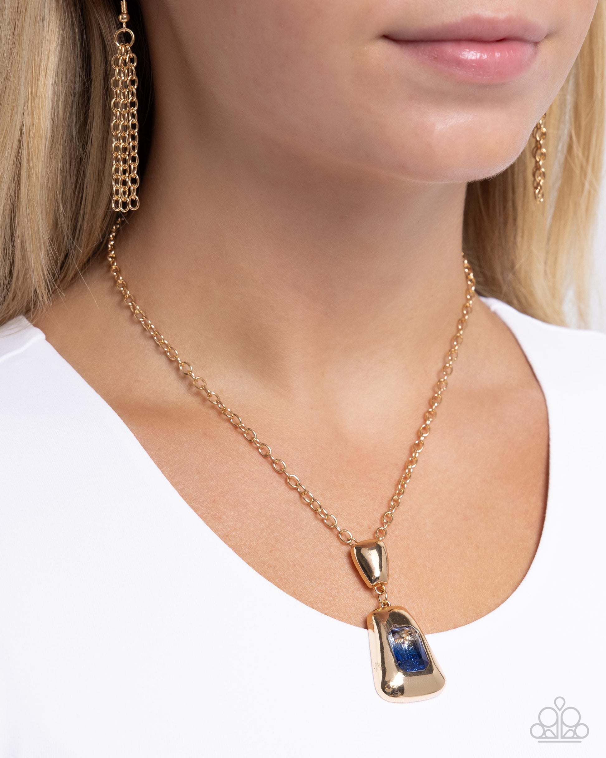 Pendant Promise - Blue Necklace - Paparazzi - Dare2bdazzlin N Jewelry