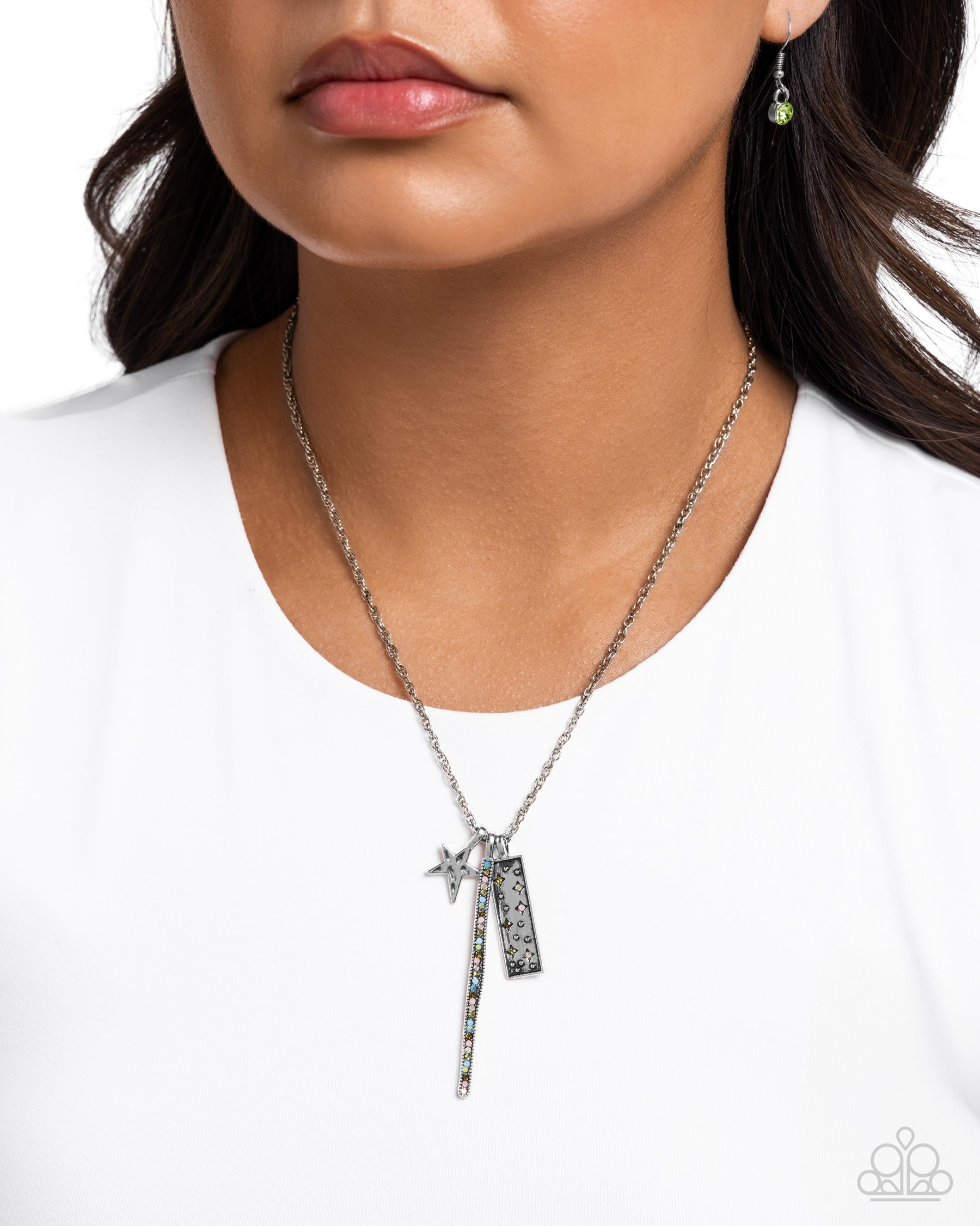 Stellar Sensei - Green Necklace - Paparazzi - Dare2bdazzlin N Jewelry